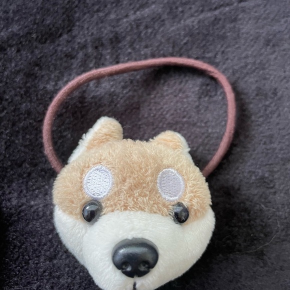 Two Cute hair ties from Japan- (dog/ only used once)(smile / never used) - Picture 3 of 4